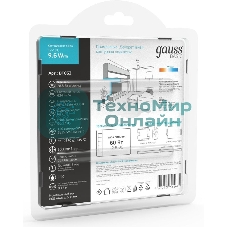 Лента светодиодная Basic Gauss 12V 9,6W/m 624lm/m 4000K IP20 LED 3m 1/100