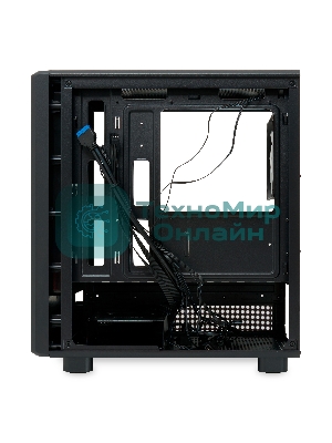 Компьютерный корпус HSPD M310, Mesh Mini-tower, черный, TG, 0.4 SPCC, 3x120мм ARGb mATX, mITX 180/280/160мм 1x2.5