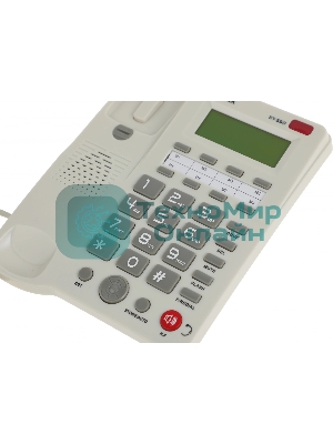 Телефон проводной Ritmix RT-550 белый/серый