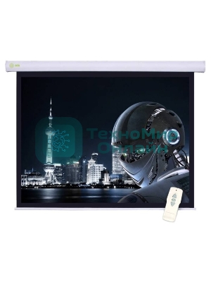 Экран Cactus 124.5x221 см Motoscreen CS-PSM-124x221 16:9 настенно-потолочный рулонный белый (моторизованный привод)