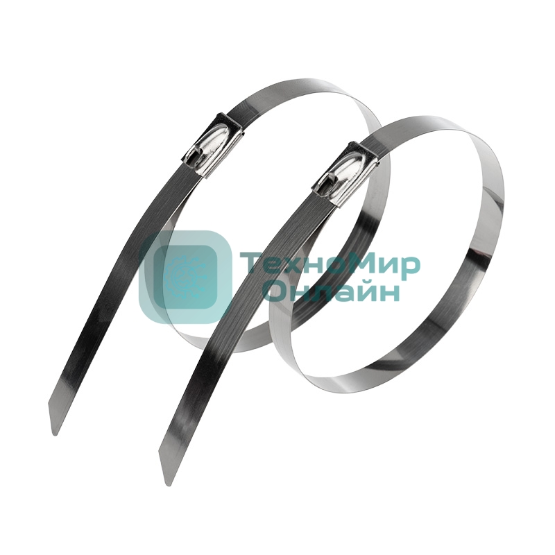 Хомут-стяжка стальной Rexant 250x4,6 мм, упаковка 100 шт.