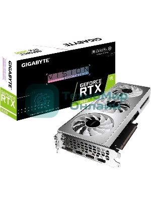 Видеокарта Gigabyte N3060VISIONOC-12GD LHR PCIE16 12288Mb 192 GDDR6 1837/15000 HDMIx2 DPx2 HDCP