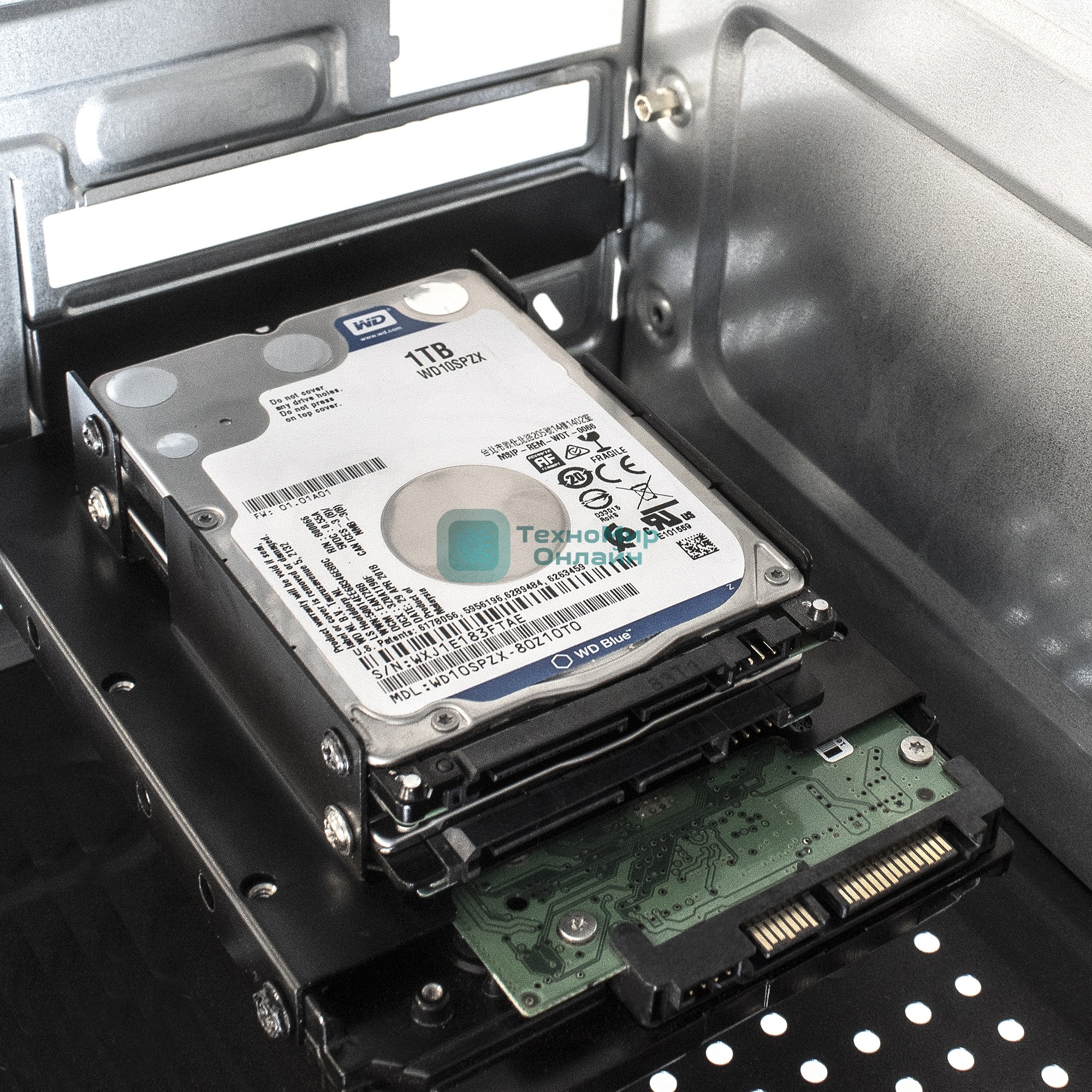 Салазки (переходник) ExeGate EX292548RUS HD-22O13TbM металлические для установки 2xHDD/SSD 2.5