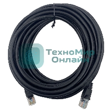 Патч-корд Buro UTP 4 пары cat.5e CCA molded 7м черный RJ-45 (m)-RJ-45 (m)