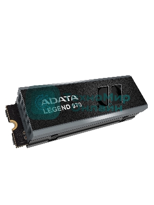 Накопитель SSD ADATA LEGEND 970, 2Tb, PCIe 5.0 x4, M.2 2280, NVMe, R/W 10000/10000, с радиатором