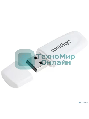 Флешка USB Smartbuy Scout White (SB004Gb2SCW), 4Gb, USB 2.0, R/W 12/5, белый