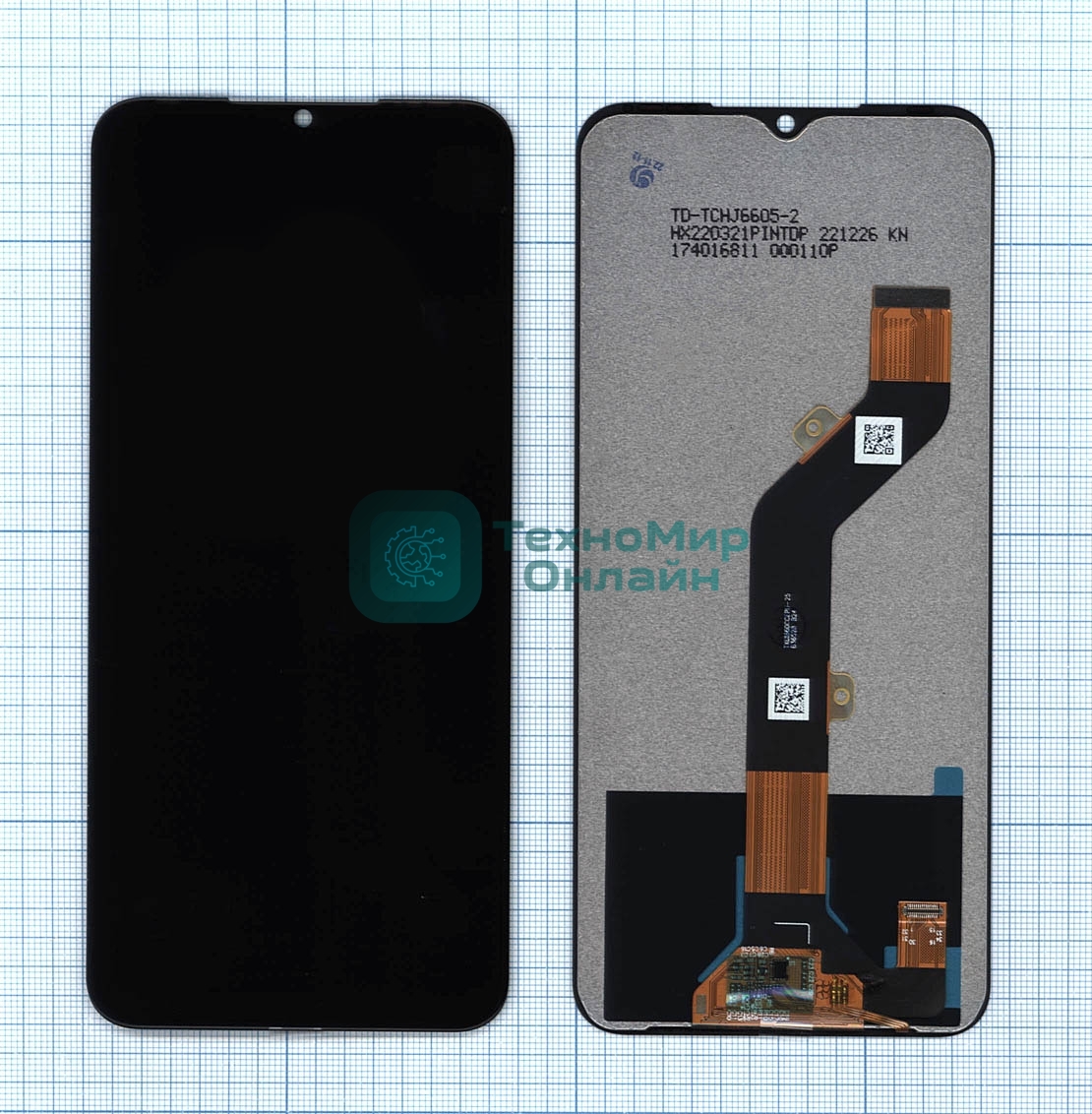 Дисплей для Infinix Hot 12 Pro в сборе с тачскрином черный