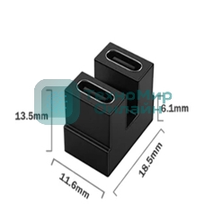 Переходник USB 4 Type-C мама-мама разворот