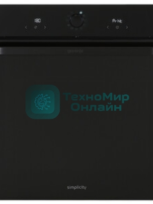 Духовой шкаф электрический Gorenje BOS67371SYB черный, встраиваемый