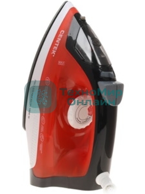 Утюг Centek СТ-2347 красный, 1800 Вт, 20 г/мин, 80 г/мин, 200 мл