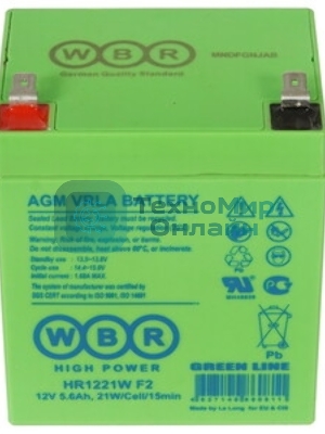 Батарея для ИБП WBR HR 1221W (12V 5Ah) F2