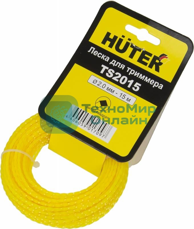 Леска для садовых триммеров Huter TS2015 d=2мм L=15м для Huter GET-1200SL (71/1/11)