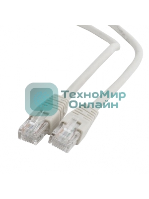 Патч-корд UTP Cablexpert PP6U-2M cat.6, 2м, литой, многожильный, серый