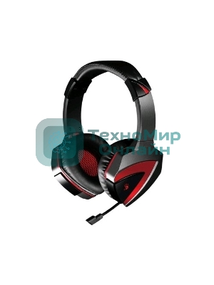 Гарнитура проводная A4Tech Bloody G500 черный/красный (1.5 м) микрофон
