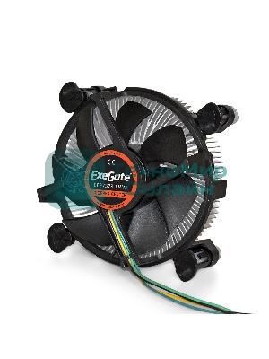 Кулер для процессора ExeGate EЕ97378-PWM черный, 92 мм, алюминий/медь, 2600 об/мин, 24 дБ, 4 pin, 95 Вт, 60 мм