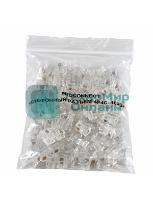 Телефонный разъем PROconnect RJ-9 (4P4C)
