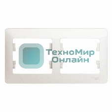 Рамка 2-м Glossa горизонт. перламутр SchE GSL000602