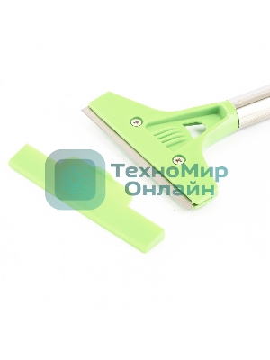 Скребок Сибртех, фиксированное лезвие, 100 мм металлич, обрезиненная ручка, 300 мм