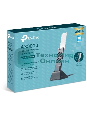 Двухдиапазонный USB-адаптер высокого усиления TP-Link Archer TX50UH с поддержкой Wi-Fi AX3000