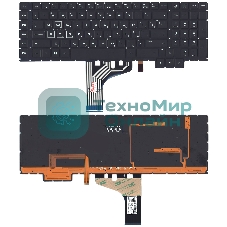 Клавиатура для ноутбука HP Omen 17-AN черная с подсветкой