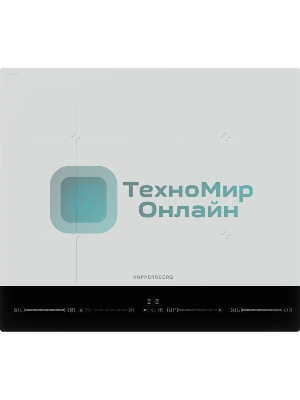 Варочная поверхность Kuppersberg ICI 622 W, индукция, High-Tech, прямой край, 9 уровней мощности, бустер, Stop and Go, Flexi-zone, автоматическое отключение, таймер, авто программы, индикатор остаточного тепла, сенсорное управление, цвет белый