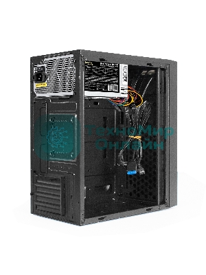 Компьютерный корпус Minitower ExeGate BAA-113U-UNS350 (mATX, БП UNS350 с вент. 12см, 2хUSB+1хUSB 3.0, аудио, черный)
