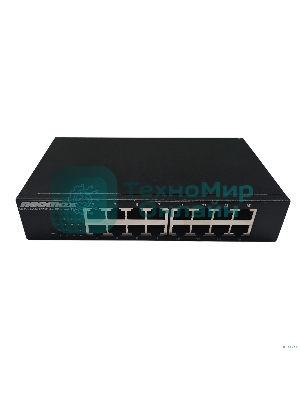Коммутатор неуправляемый NEOMAX NMS-116P-100-S, 16 портов 100 Mbps, металл desktop