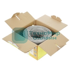 Кабель витая пара PROconnect U/UTP cat.5e 2х2х24AWG solid CCA PVC сер. (м)