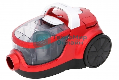 Пылесос Willmark VC-2067CY красный, 400/2000 Вт, уборка сухая, пылесборник контейнер 2 л