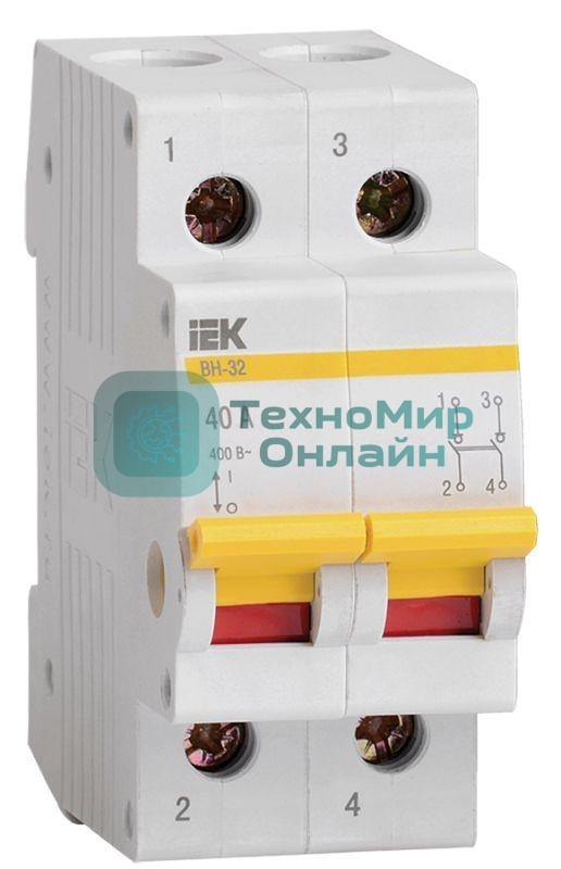 Выключатель нагрузки ВН-32 40А/2П IEK MNV10-2-040