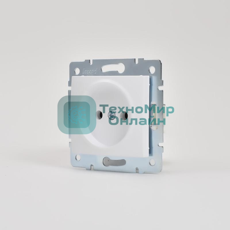 Механизм розетки 1-м СП Karina 16А IP20 без заземл. термопласт бел. LEZARD 707-0288-121B