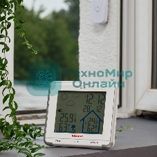 Метеостанция Rexant S637B с ЖК-экраном и беспроводным датчиком
