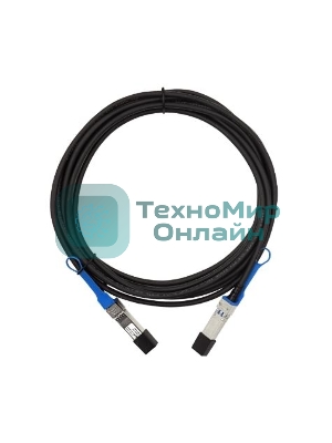 Кабель медный SFP+ to SFP+, 3м, Direct Attach Passive Copper cable, 10G скорость.