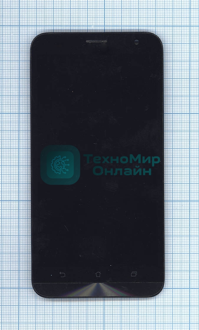 Дисплей для Asus ZenFone 2 Laser ZE550KL черный с рамкой