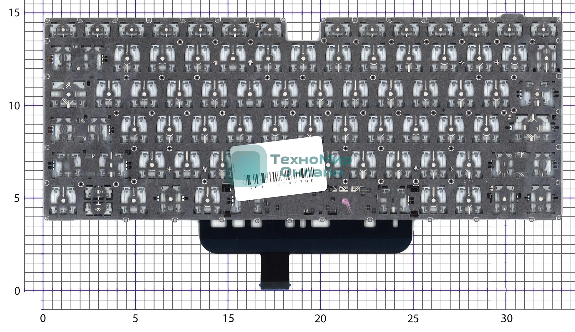 Клавиатура для ноутбука Huawei matebook D 14 черная