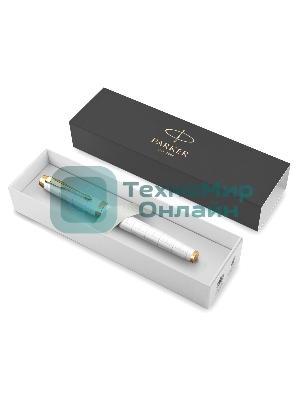 Ручка роллер Parker IM Premium T318 (CW2143646) Pearl GT, F, черные чернила, подарочная коробка