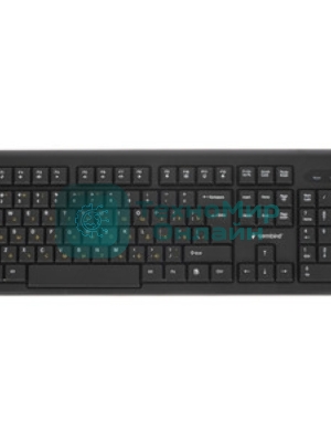 Комплект клавиатура+мышь Gembird KBS-8002 беспроводной, USB, 1000 DPI, чёрный