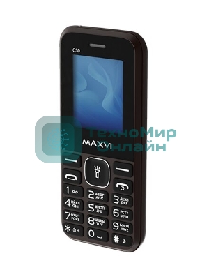 Мобильный телефон Maxvi C30 коричневый