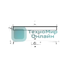 Трап линейный РМС ТЛ-02-Ч-80х7
