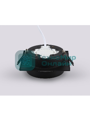 Светильник Ambrella light TN52422 BK/FR черный/белый матовый GX53 max 12W 105*105*45