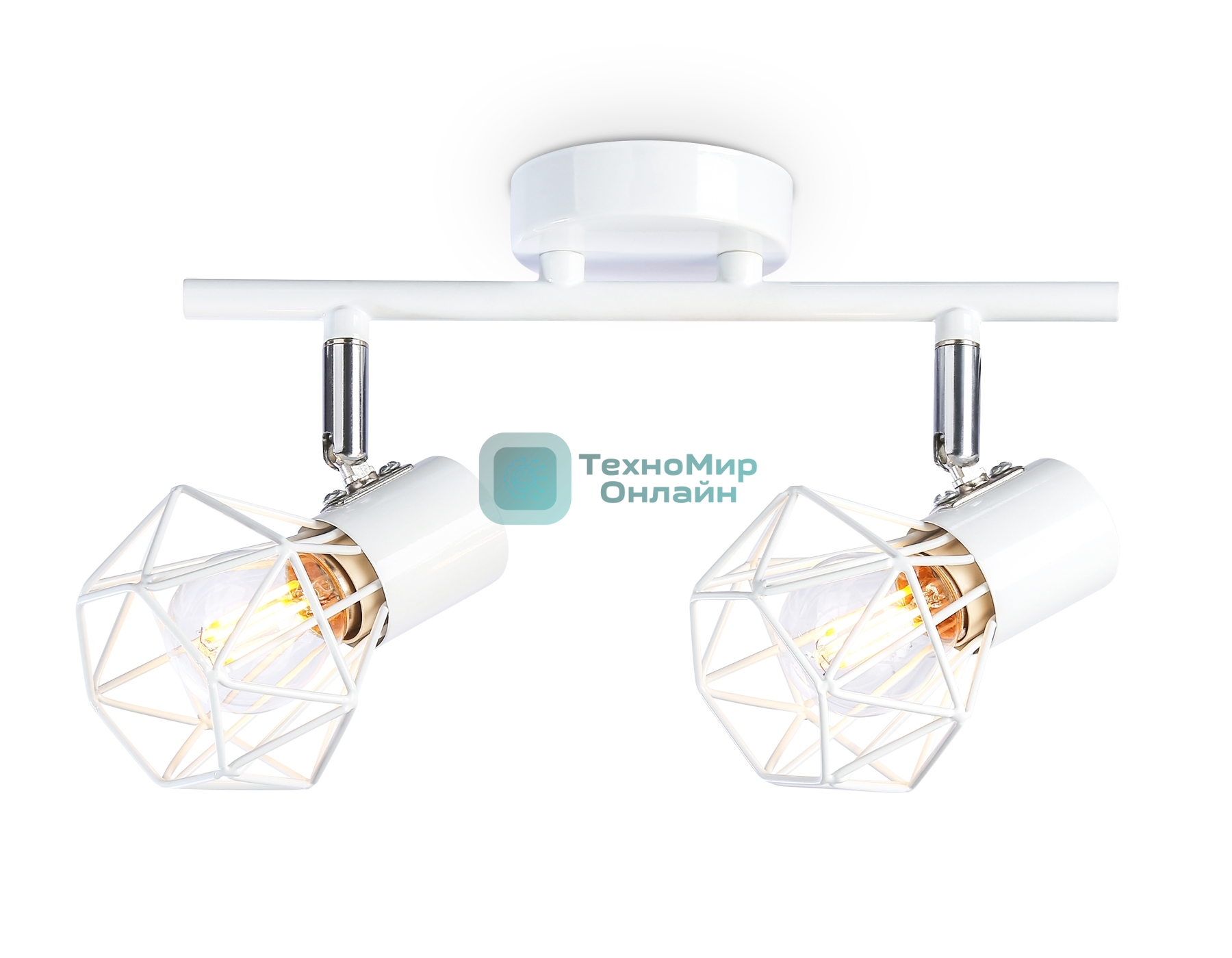 Светильник Ambrella light TR8628/2 WH/CH белый/хром E27*2 max 40W 260*91*175
