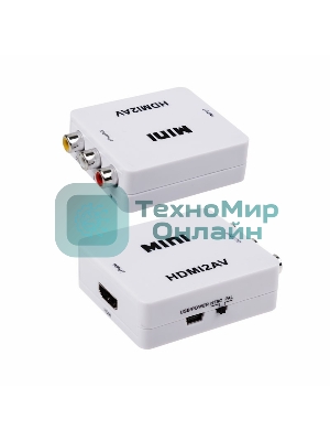 Конвертер Rexant HDMI на 3 RCA, пластик, белый