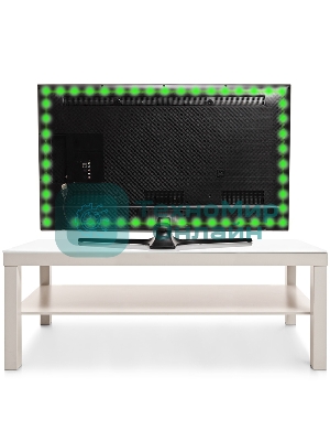 Лента светодиодная с USB коннектором 5 В, 8 мм, IP65, SMD 2835, 60 LED/m, цвет свечения зеленый