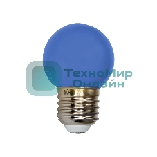 Лампа светодиодная Neon-night d-45 3 LED 1Вт шар E27 25лм 220В синий
