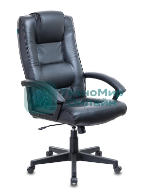 Кресло руководителя Бюрократ T-9906N/BLACK черный, кожа