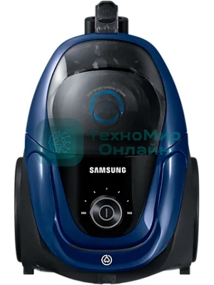Пылесос Samsung SC18M3120VB синий, 380/1800 Вт, уборка сухая, пылесборник контейнер 2 л