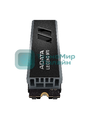 Накопитель SSD ADATA LEGEND 970, 2Tb, PCIe 5.0 x4, M.2 2280, NVMe, R/W 10000/10000, с радиатором