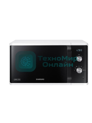 Микроволновая печь Samsung MS23K3614AW белый, 23 л, 800 Вт, переключатели - поворотный механизм