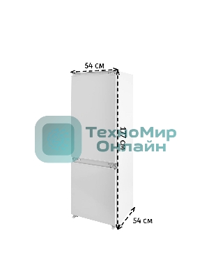 Встраиваемый холодильник Bosch Serie 4 KIN86AF3M8 белый двухкамерный 188/67л морозилка снизу