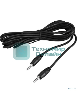 Шнур Rexant Стерео 3,5 мм штекер - Стерео 3,5 мм штекер, длина 5 метров